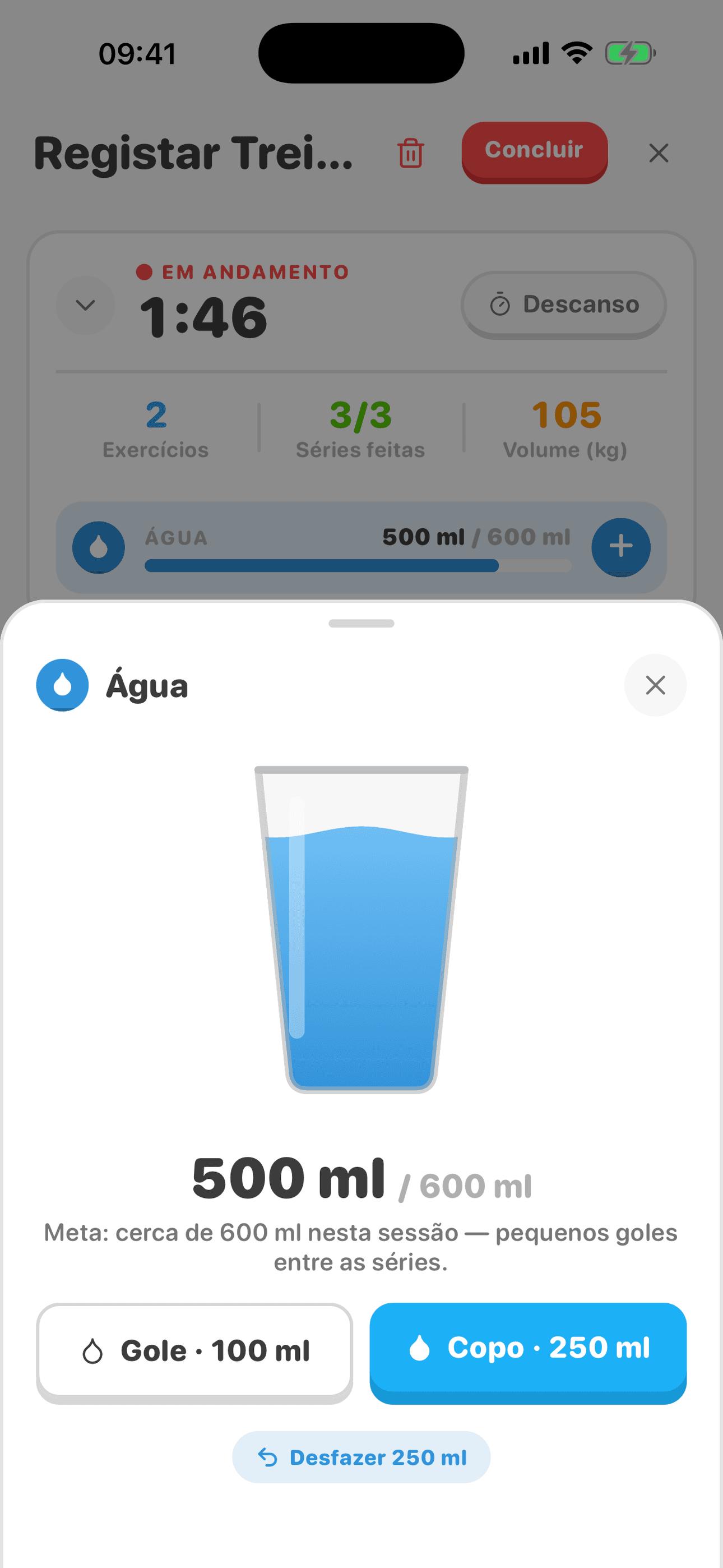 Controle de hidratação