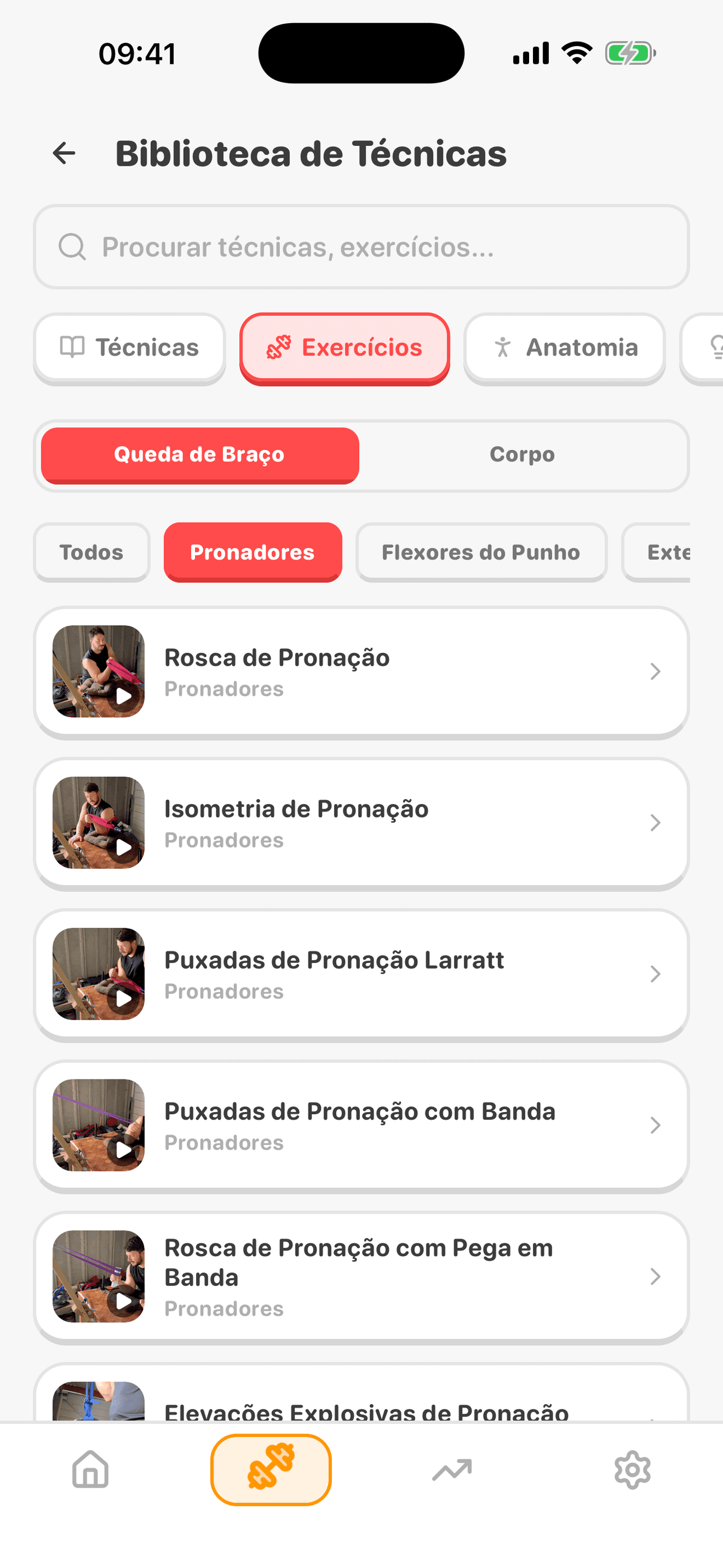 Biblioteca de exercícios