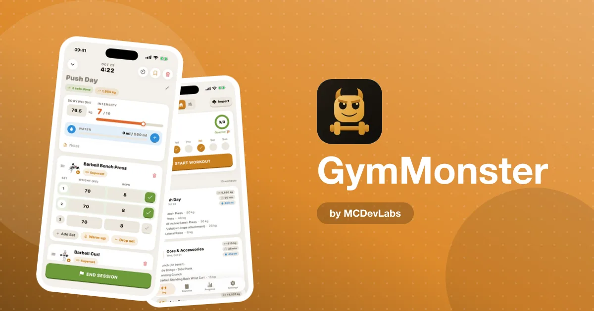 Powerlifting Workout Tracker — Log Squat, Bench and Deadlift