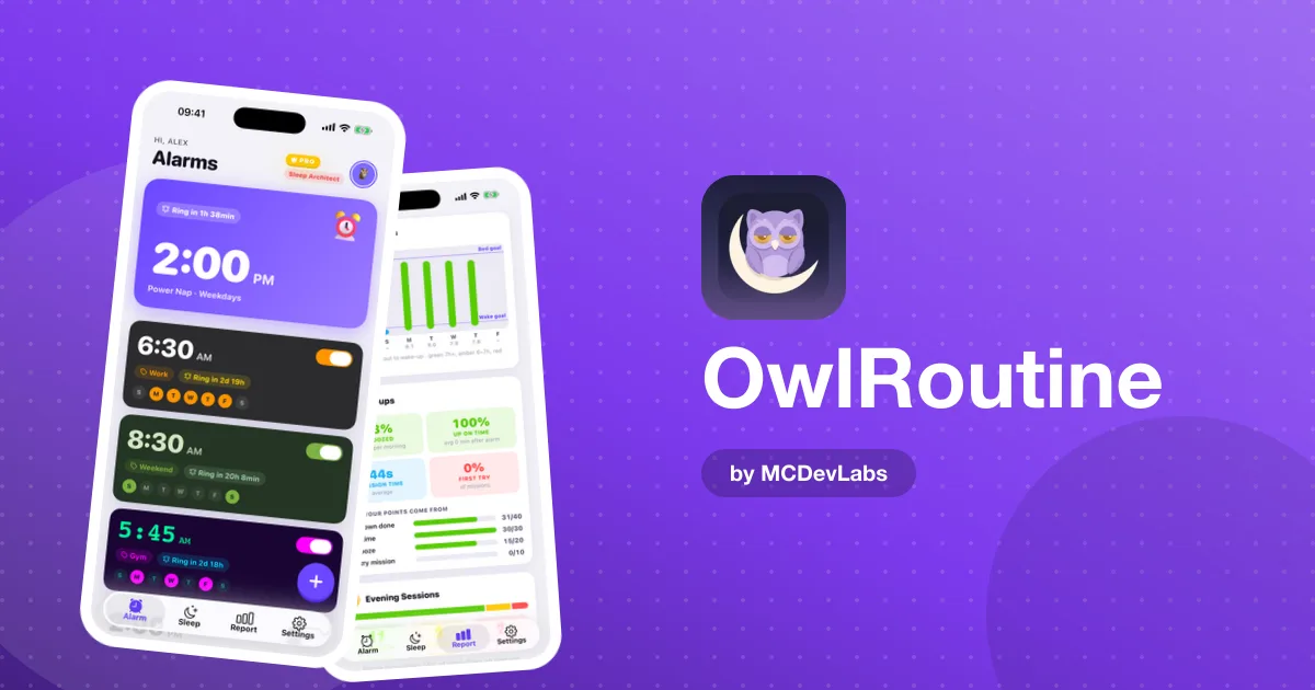 Stop Snoozing for Good With OwlRoutine — A Simple 7-Day Plan