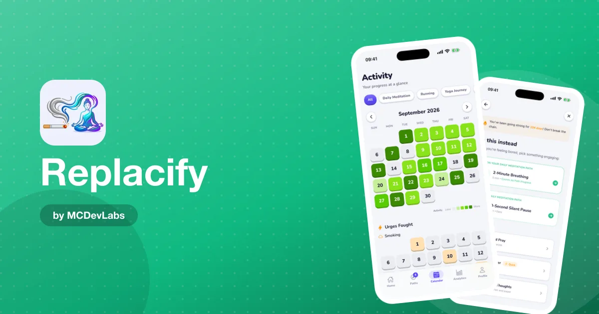 A Habit App for Drinking Less — How to Set Up Replacify