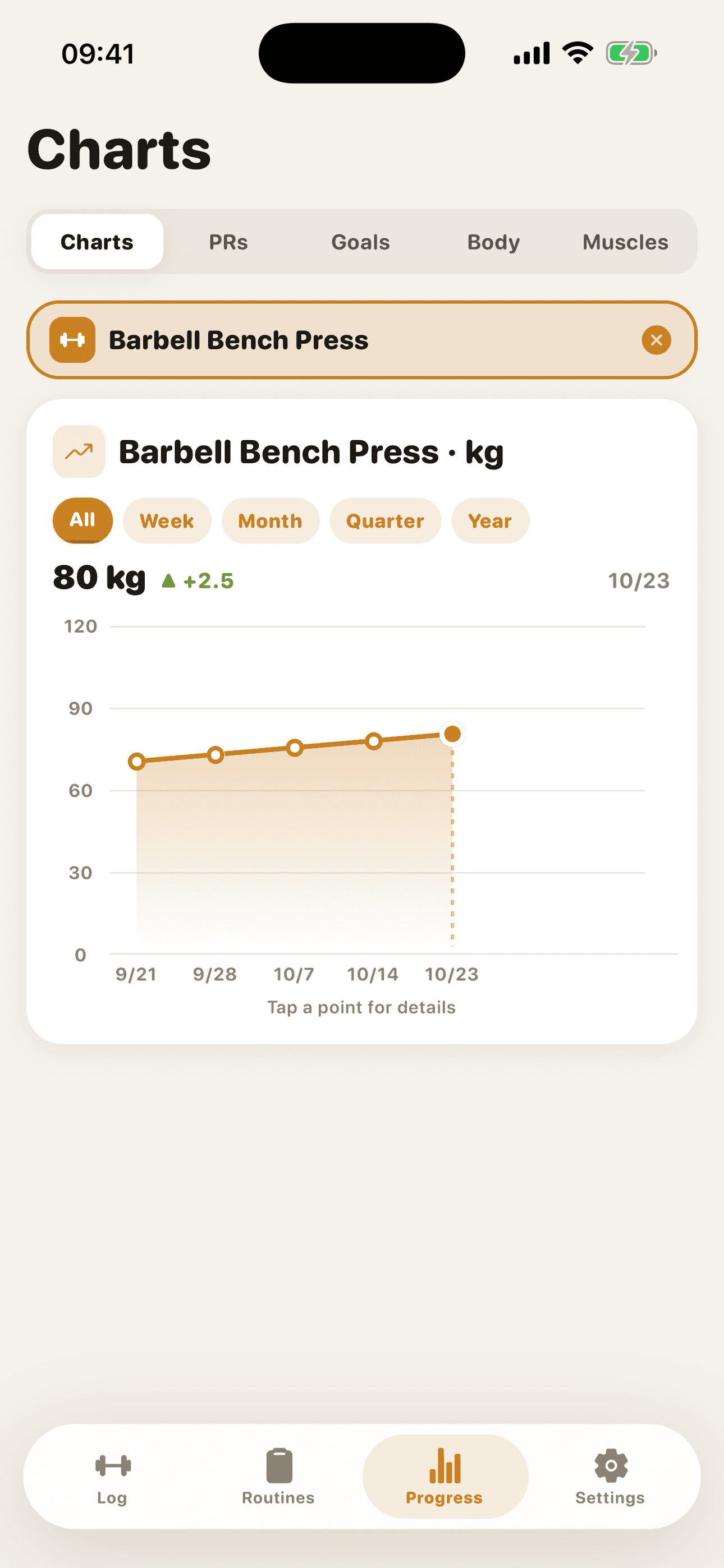 GymMonster app screenshot