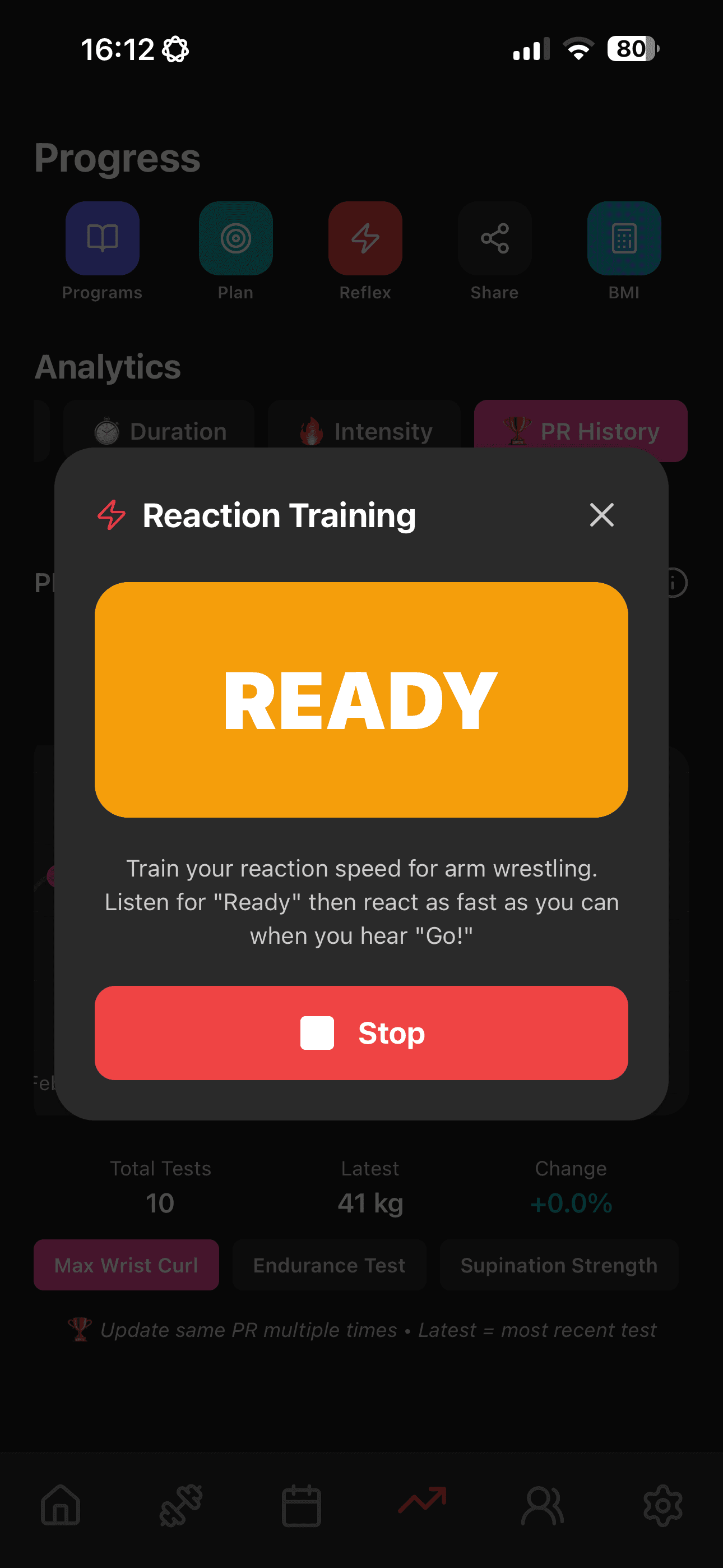 Reaction training