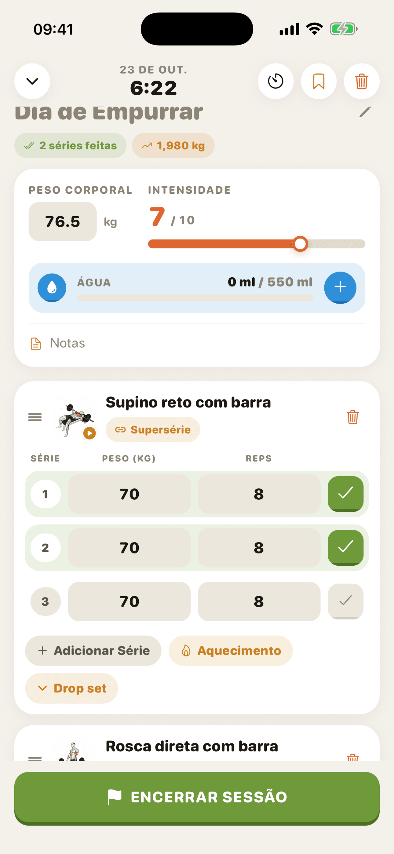 Registre séries em segundos