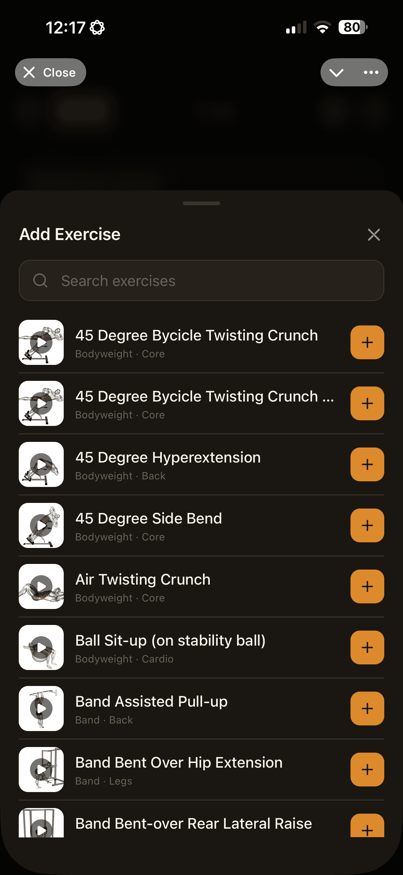 Custom Routine Builder