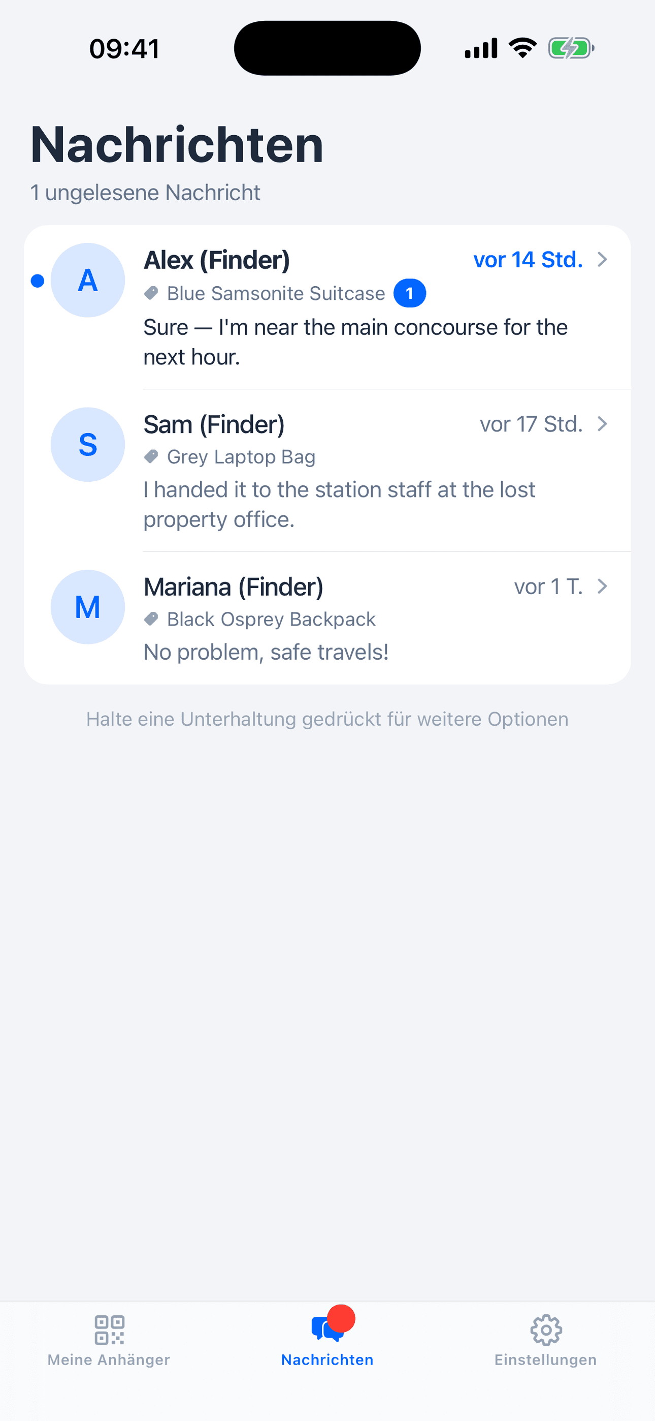 Ein Posteingang für alle Finder