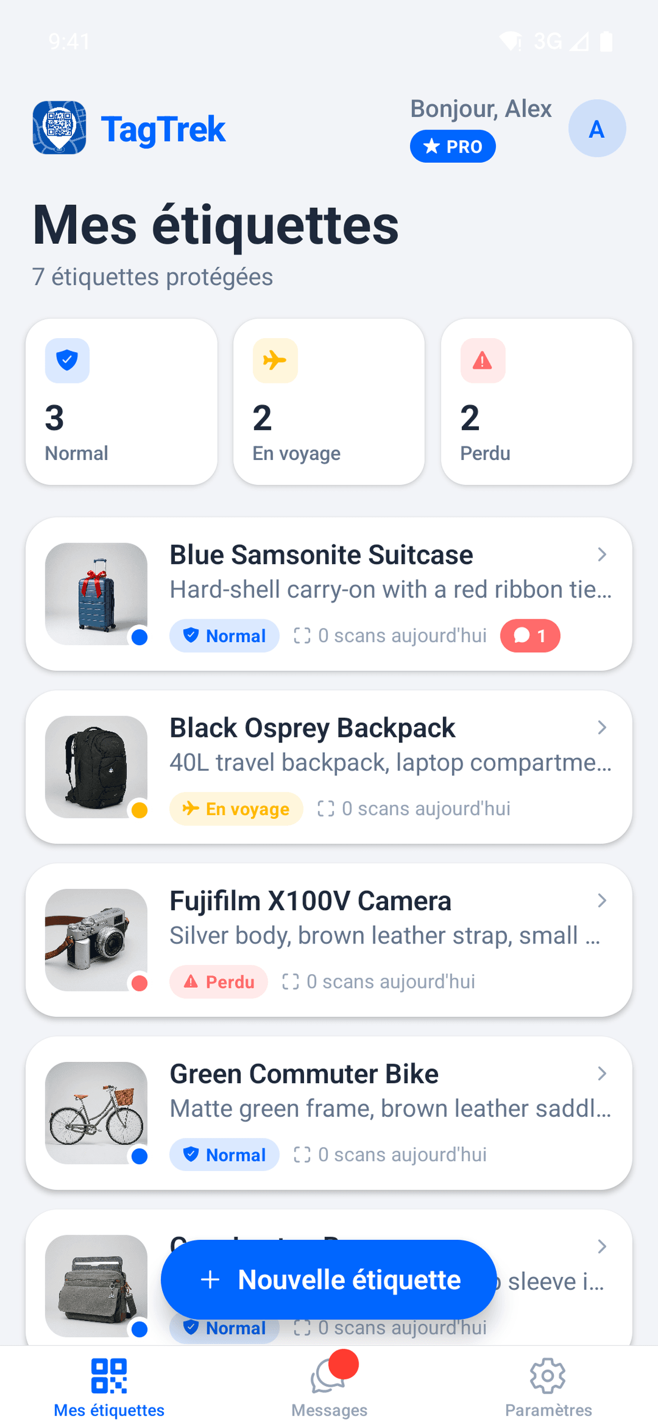 Alertes de scan en temps réel